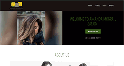 Desktop Screenshot of amandamcgrailsalon.com